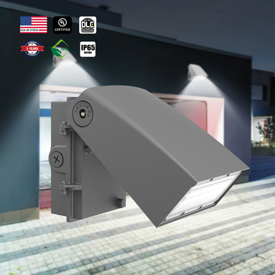 UL/DLC LED Wall Pack Light avec photocellule 30/40/50K sélectionnable 5600lm 11200lm 11200lm réglable