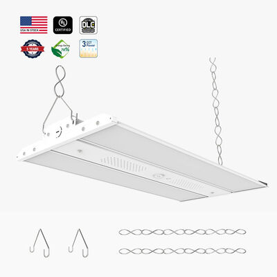 Éclairage linéaire industriel à LED pour grande hauteur 165W 400W avec fonction de gradation et lumière blanche brillante de 5000K, idéal pour les entrepôts et l'éclairage